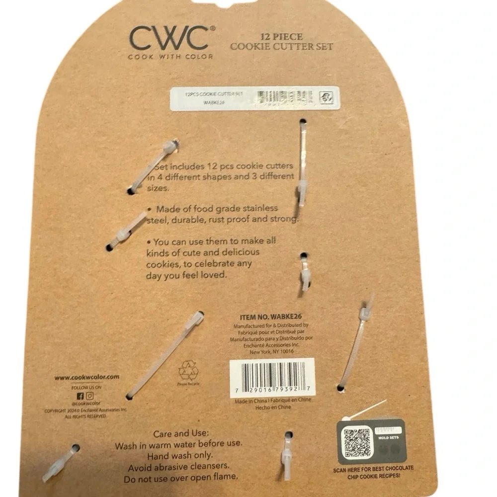 CWC Set‎ of Spatula & Cookie Cutter and Set of 12 Cookie Cutters NWT